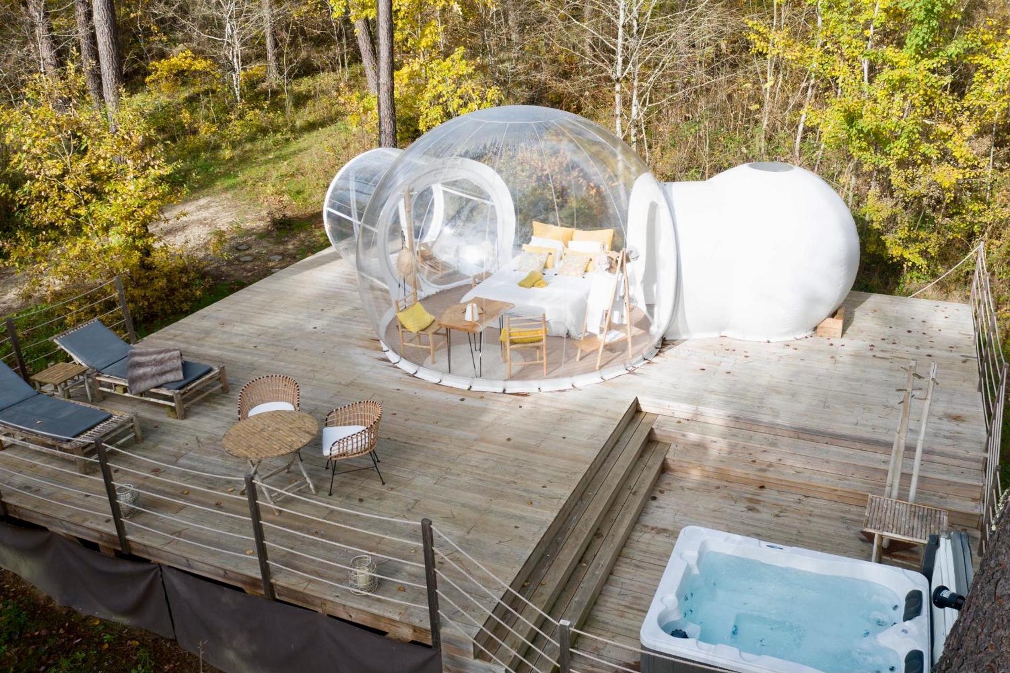 Les Bulles De Bordeaux Bed and Breakfast Salleboeuf Eksteriør billede